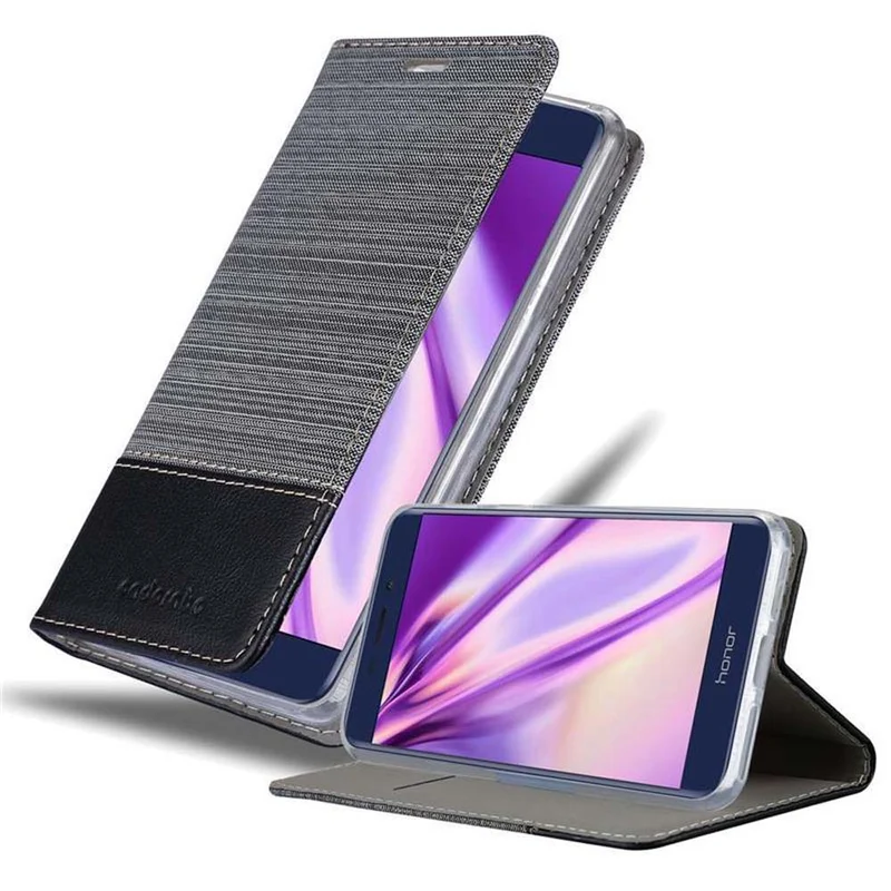 Cadorabo Hülle kompatibel mit Honor V9 PLAY Schutzhülle mit Magnetverschluss, Standfunktion und Kartenfach