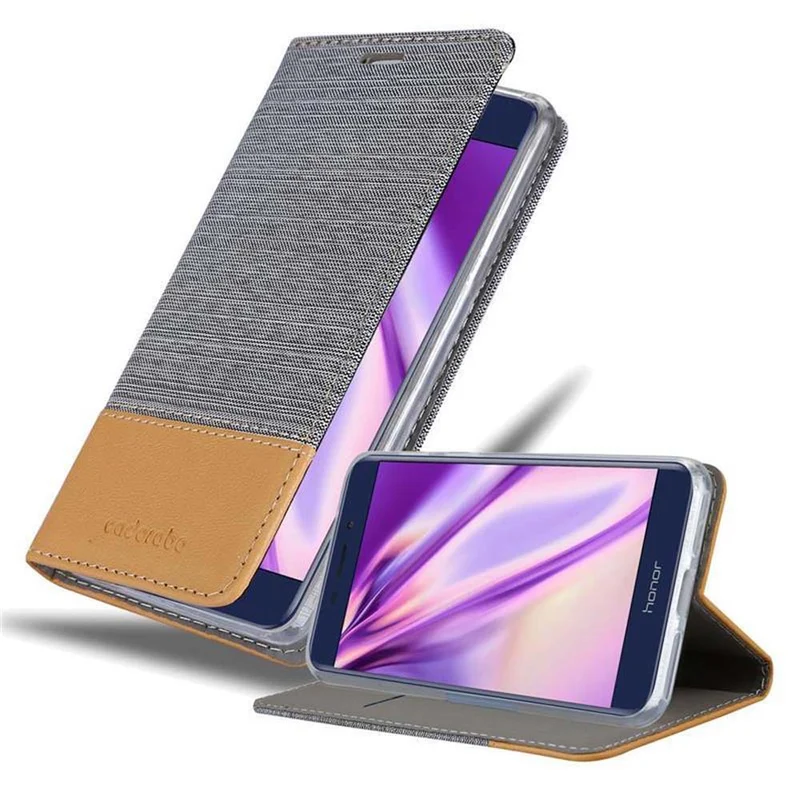 Cadorabo Hülle kompatibel mit Honor V9 PLAY Schutzhülle mit Magnetverschluss, Standfunktion und Kartenfach