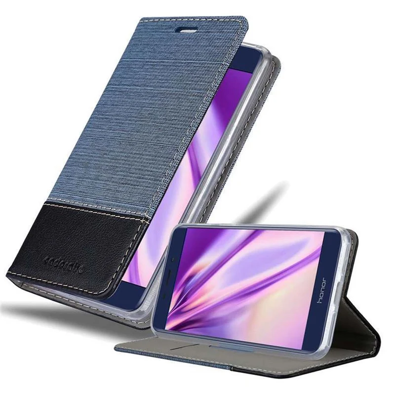 Cadorabo Hülle kompatibel mit Honor V9 PLAY Schutzhülle mit Magnetverschluss, Standfunktion und Kartenfach