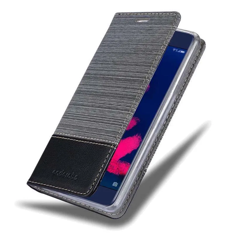 Cadorabo Hülle kompatibel mit Honor V9 PLAY Schutzhülle mit Magnetverschluss, Standfunktion und Kartenfach