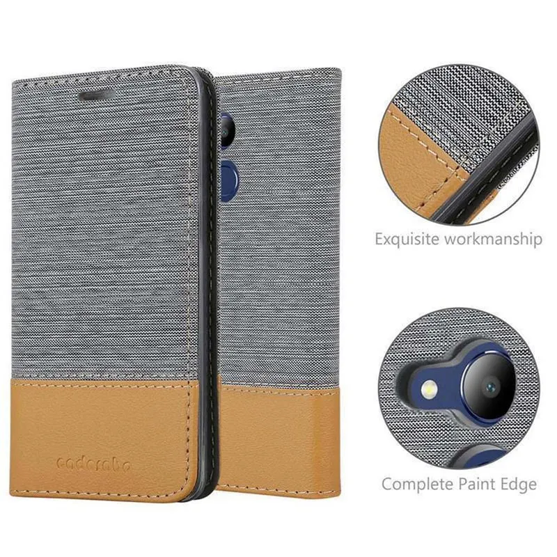 Cadorabo Hülle kompatibel mit Honor V9 PLAY Schutzhülle mit Magnetverschluss, Standfunktion und Kartenfach