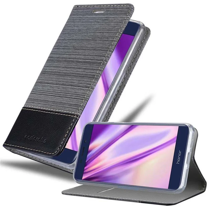 Cadorabo Hülle kompatibel mit Honor 6C PRO Schutzhülle mit Magnetverschluss, Standfunktion und Kartenfach