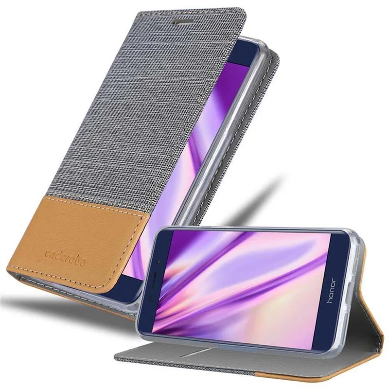Cadorabo Hülle kompatibel mit Honor 6C PRO Schutzhülle mit Magnetverschluss, Standfunktion und Kartenfach
