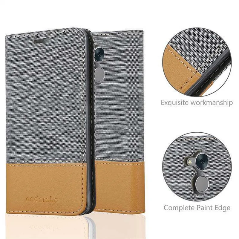 Cadorabo Hülle kompatibel mit Honor 6C Schutzhülle mit Magnetverschluss, Standfunktion und Kartenfach