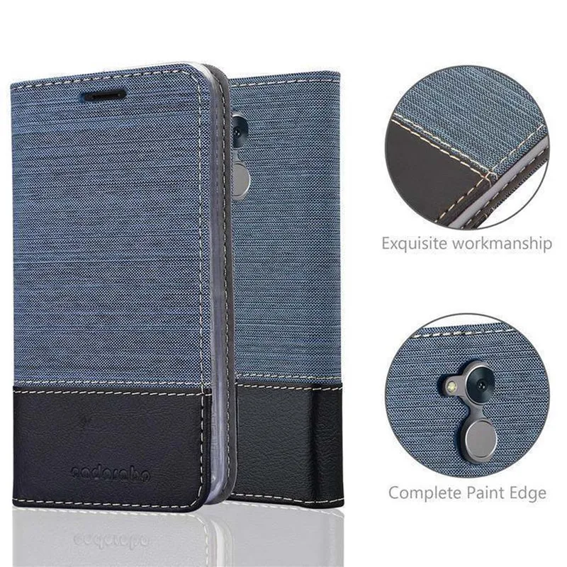 Cadorabo Hülle kompatibel mit Honor 6C Schutzhülle mit Magnetverschluss, Standfunktion und Kartenfach