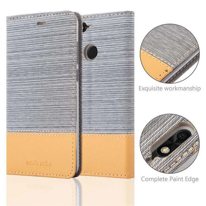 Cadorabo Hülle kompatibel mit Huawei Y6 PRO 2017 Schutzhülle mit Magnetverschluss, Standfunktion und Kartenfach