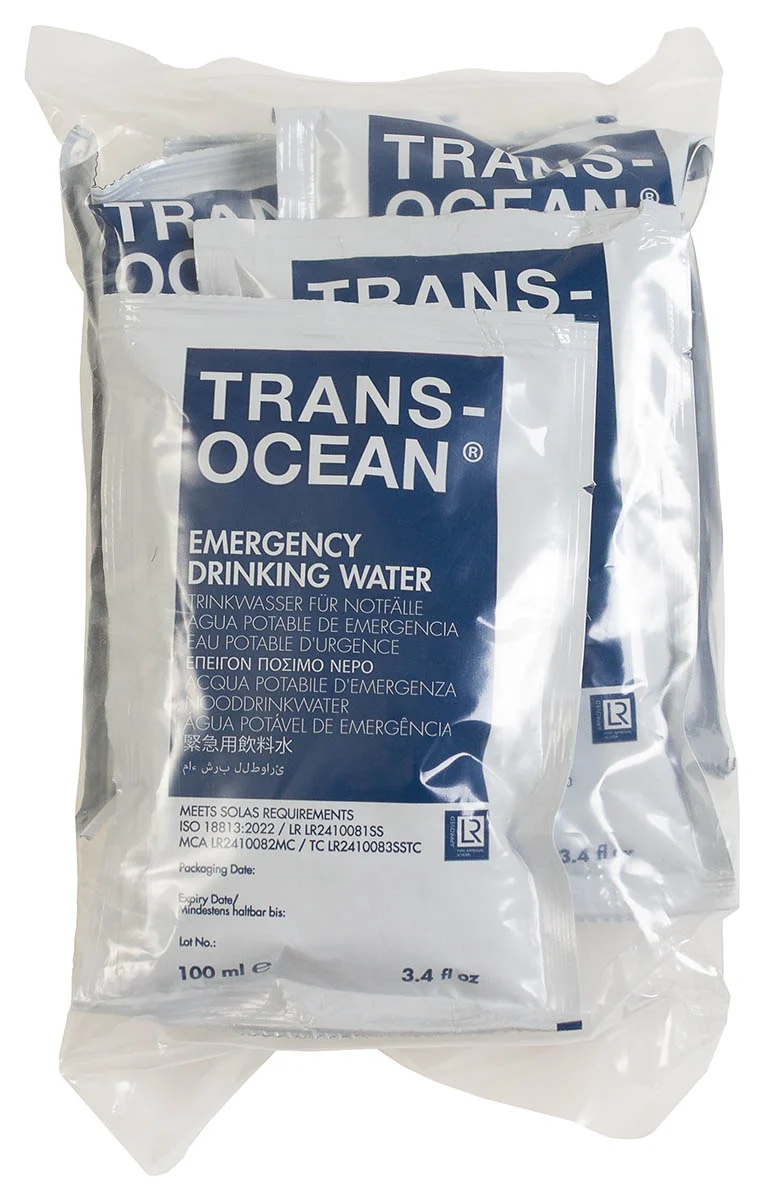 Trinkwasser, "Emergency", Pack mit 5 x 100 ml Beutel