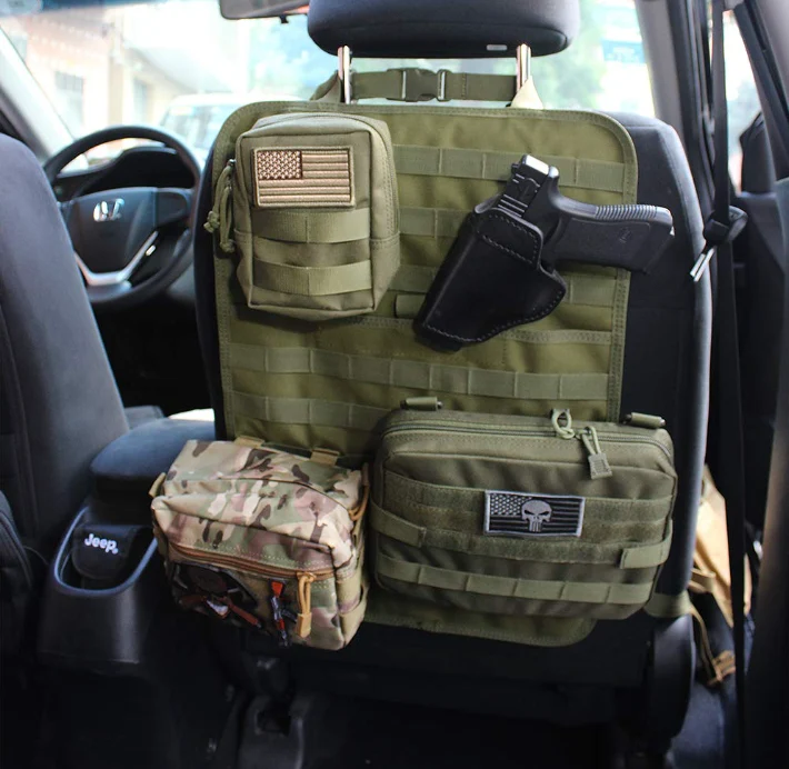 Rücksitz Organizer Autositz-Tasche Molle-System KFZ Aufbewahrungs-Panel