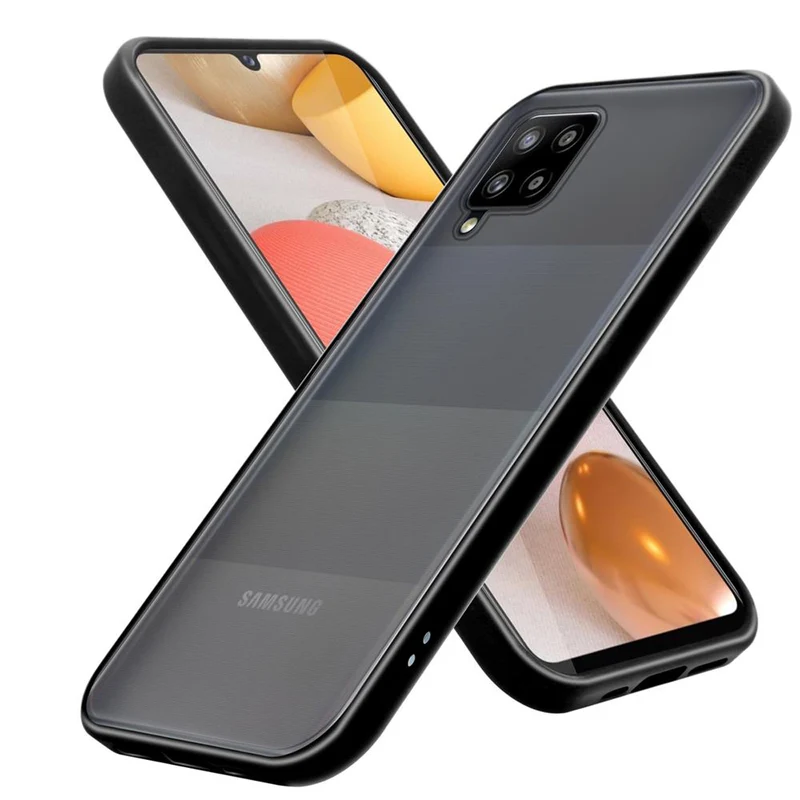 Cadorabo Hülle kompatibel mit Samsung Galaxy A42 5G / M42 5G Hybrid Schutzhülle mit TPU Silikon Innenseite und matter Kunststoff Rückseite