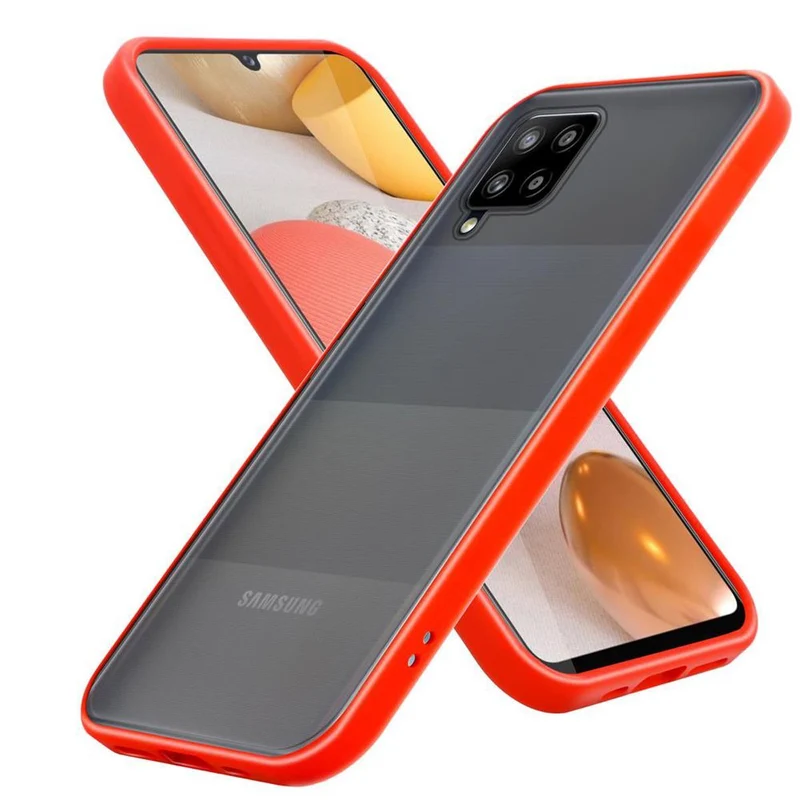 Cadorabo Hülle kompatibel mit Samsung Galaxy A42 5G / M42 5G Hybrid Schutzhülle mit TPU Silikon Innenseite und matter Kunststoff Rückseite