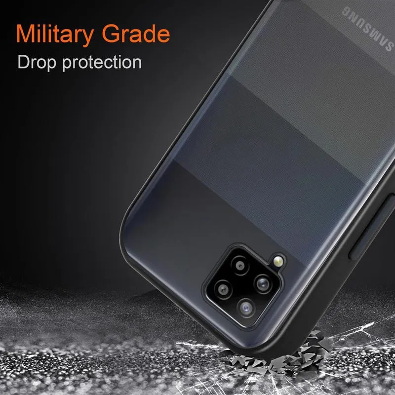 Cadorabo Hülle kompatibel mit Samsung Galaxy A42 5G / M42 5G Hybrid Schutzhülle mit TPU Silikon Innenseite und matter Kunststoff Rückseite