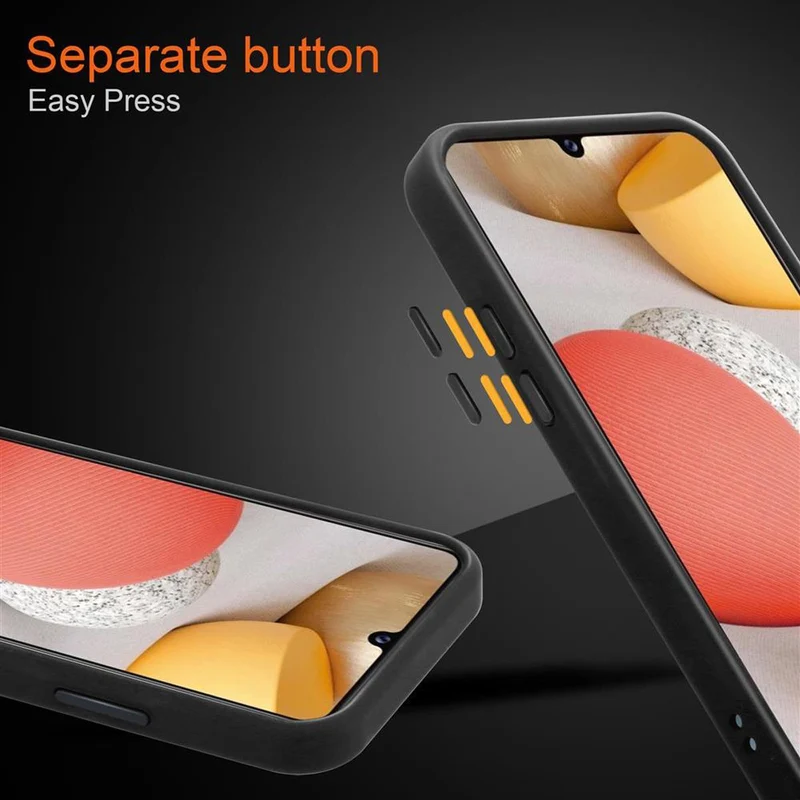 Cadorabo Hülle kompatibel mit Samsung Galaxy A42 5G / M42 5G Hybrid Schutzhülle mit TPU Silikon Innenseite und matter Kunststoff Rückseite