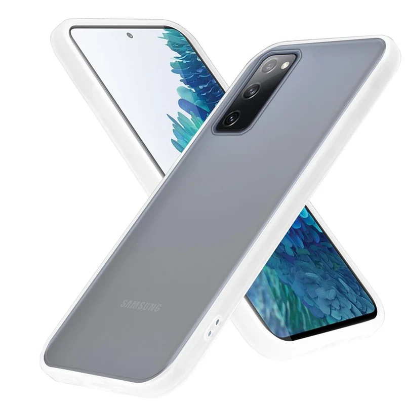 Cadorabo Hülle kompatibel mit Samsung Galaxy S20 FE Hybrid Schutzhülle mit TPU Silikon Innenseite und matter Kunststoff Rückseite