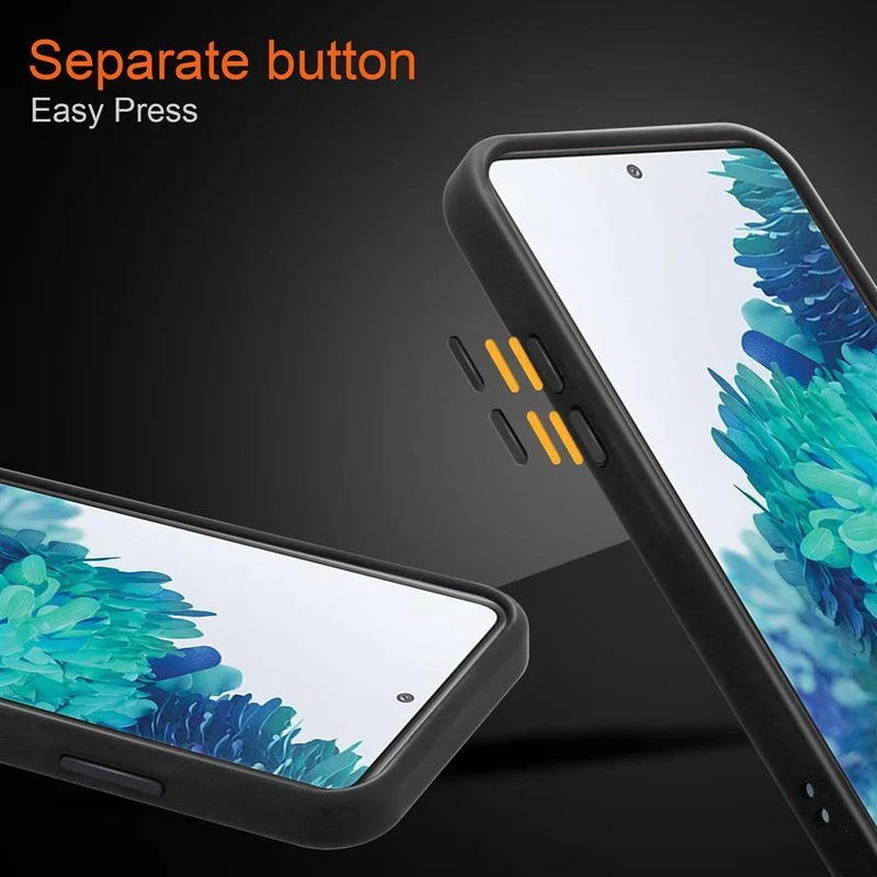 Cadorabo Hülle kompatibel mit Samsung Galaxy S20 FE Hybrid Schutzhülle mit TPU Silikon Innenseite und matter Kunststoff Rückseite