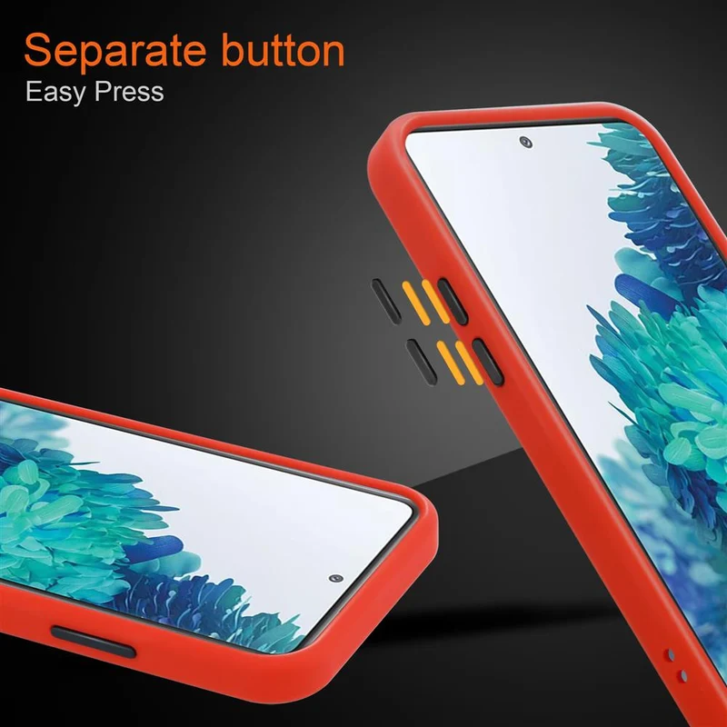 Cadorabo Hülle kompatibel mit Samsung Galaxy S20 FE Hybrid Schutzhülle mit TPU Silikon Innenseite und matter Kunststoff Rückseite