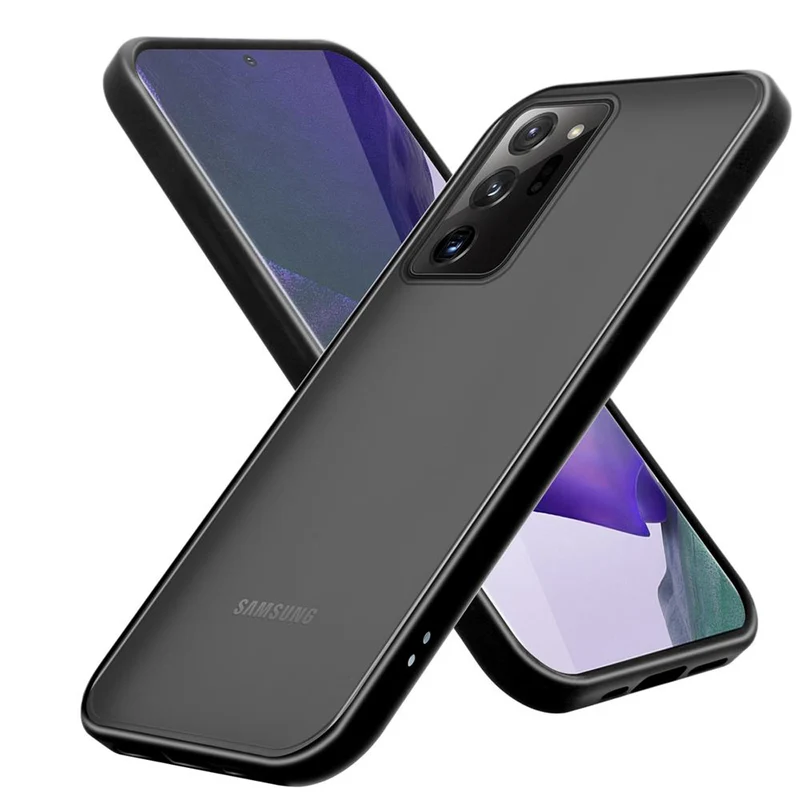 Cadorabo Hülle kompatibel mit Samsung Galaxy NOTE 20 ULTRA Hybrid Schutzhülle mit TPU Silikon Innenseite und matter Kunststoff Rückseite