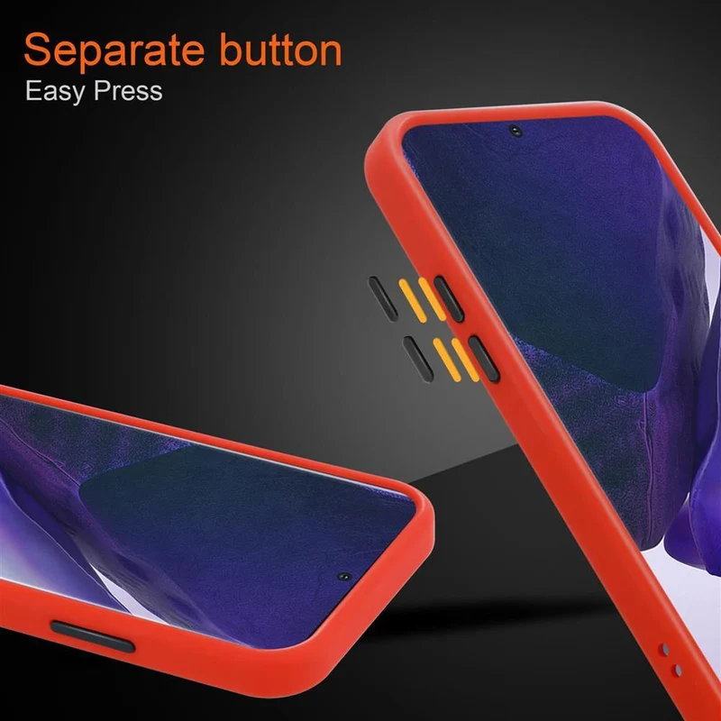 Cadorabo Hülle kompatibel mit Samsung Galaxy NOTE 20 ULTRA Hybrid Schutzhülle mit TPU Silikon Innenseite und matter Kunststoff Rückseite
