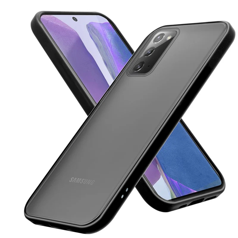 Cadorabo Hülle kompatibel mit Samsung Galaxy NOTE 20 Hybrid Schutzhülle mit TPU Silikon Innenseite und matter Kunststoff Rückseite