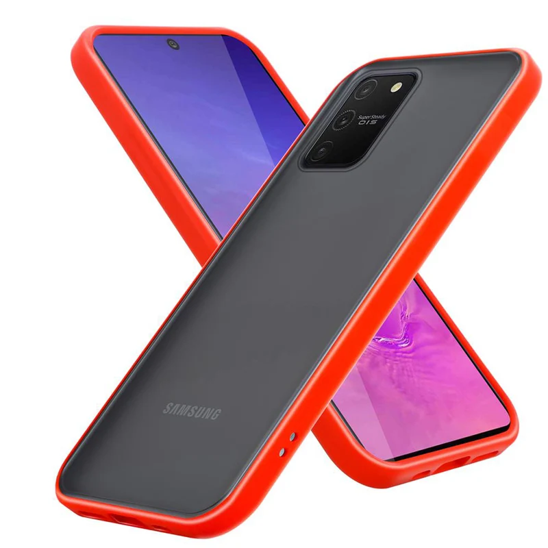 Cadorabo Hülle kompatibel mit Samsung Galaxy A91 / S10 LITE / M80s Hybrid Schutzhülle mit TPU Silikon Innenseite und matter Kunststoff Rückseite