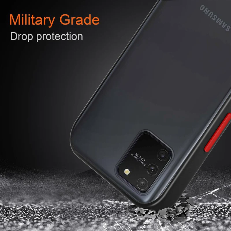 Cadorabo Hülle kompatibel mit Samsung Galaxy A91 / S10 LITE / M80s Hybrid Schutzhülle mit TPU Silikon Innenseite und matter Kunststoff Rückseite