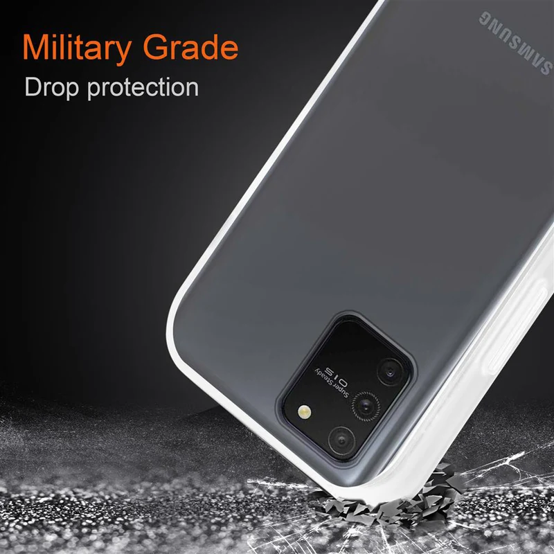Cadorabo Hülle kompatibel mit Samsung Galaxy A91 / S10 LITE / M80s Hybrid Schutzhülle mit TPU Silikon Innenseite und matter Kunststoff Rückseite