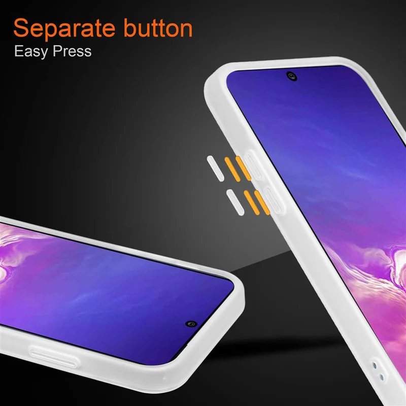 Cadorabo Hülle kompatibel mit Samsung Galaxy A91 / S10 LITE / M80s Hybrid Schutzhülle mit TPU Silikon Innenseite und matter Kunststoff Rückseite