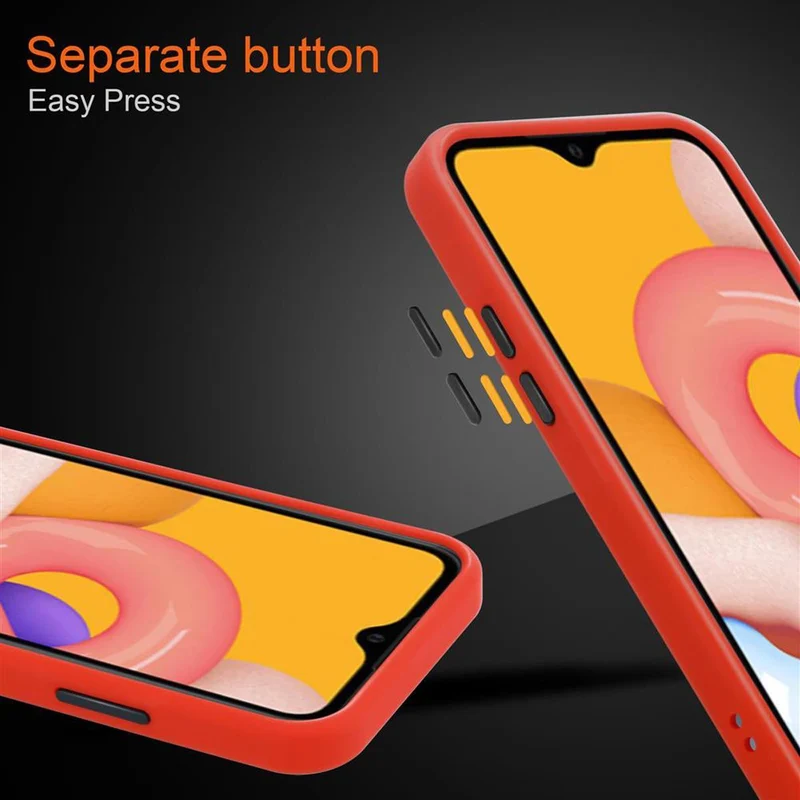 Cadorabo Hülle kompatibel mit Samsung Galaxy A01 Hybrid Schutzhülle mit TPU Silikon Innenseite und matter Kunststoff Rückseite