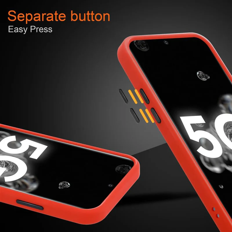 Cadorabo Hülle kompatibel mit Samsung Galaxy S20 ULTRA Hybrid Schutzhülle mit TPU Silikon Innenseite und matter Kunststoff Rückseite