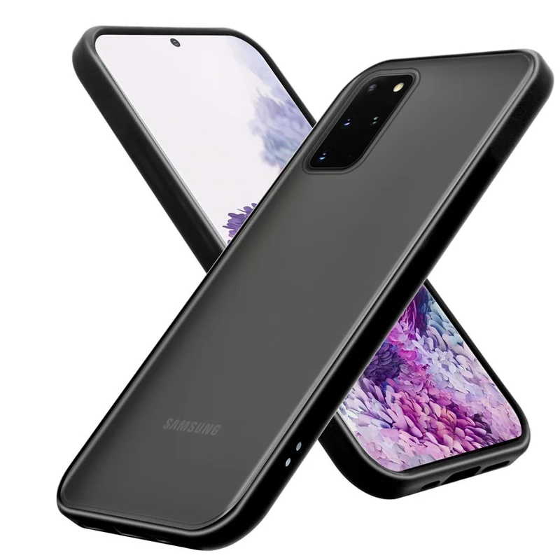 Cadorabo Hülle kompatibel mit Samsung Galaxy S20 PLUS Hybrid Schutzhülle mit TPU Silikon Innenseite und matter Kunststoff Rückseite