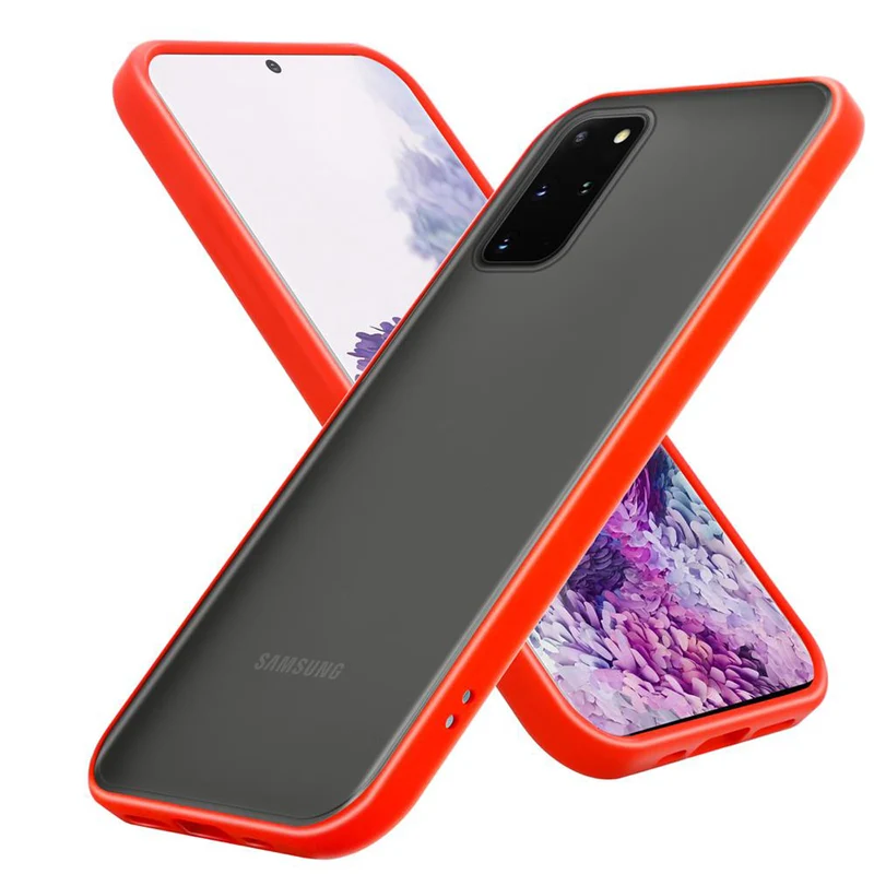 Cadorabo Hülle kompatibel mit Samsung Galaxy S20 PLUS Hybrid Schutzhülle mit TPU Silikon Innenseite und matter Kunststoff Rückseite