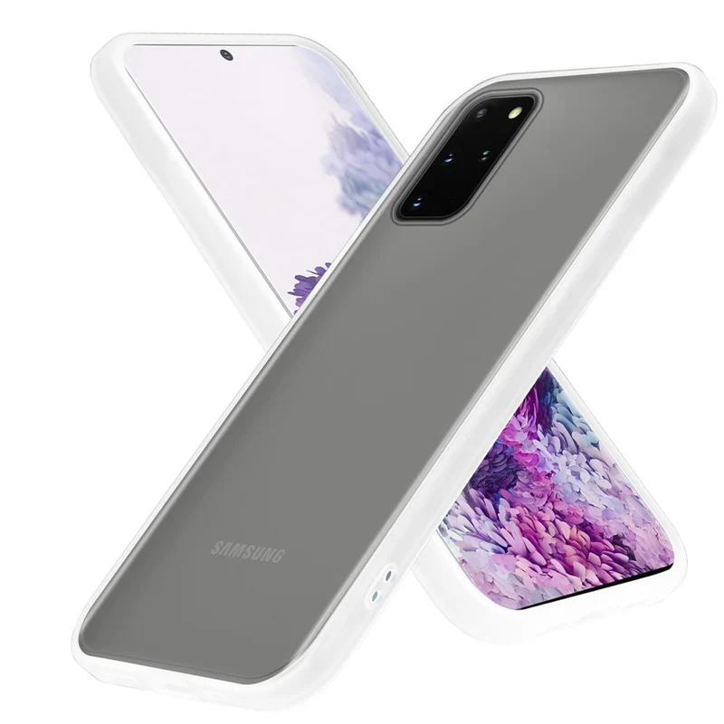 Cadorabo Hülle kompatibel mit Samsung Galaxy S20 PLUS Hybrid Schutzhülle mit TPU Silikon Innenseite und matter Kunststoff Rückseite
