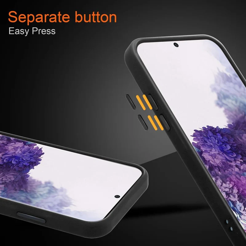 Cadorabo Hülle kompatibel mit Samsung Galaxy S20 PLUS Hybrid Schutzhülle mit TPU Silikon Innenseite und matter Kunststoff Rückseite