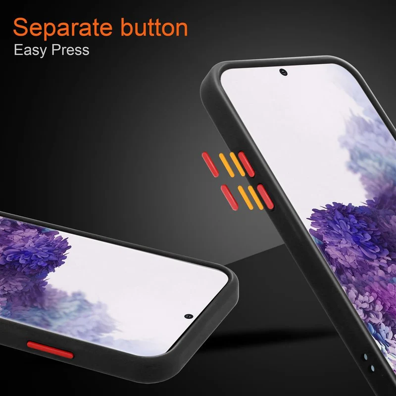 Cadorabo Hülle kompatibel mit Samsung Galaxy S20 PLUS Hybrid Schutzhülle mit TPU Silikon Innenseite und matter Kunststoff Rückseite