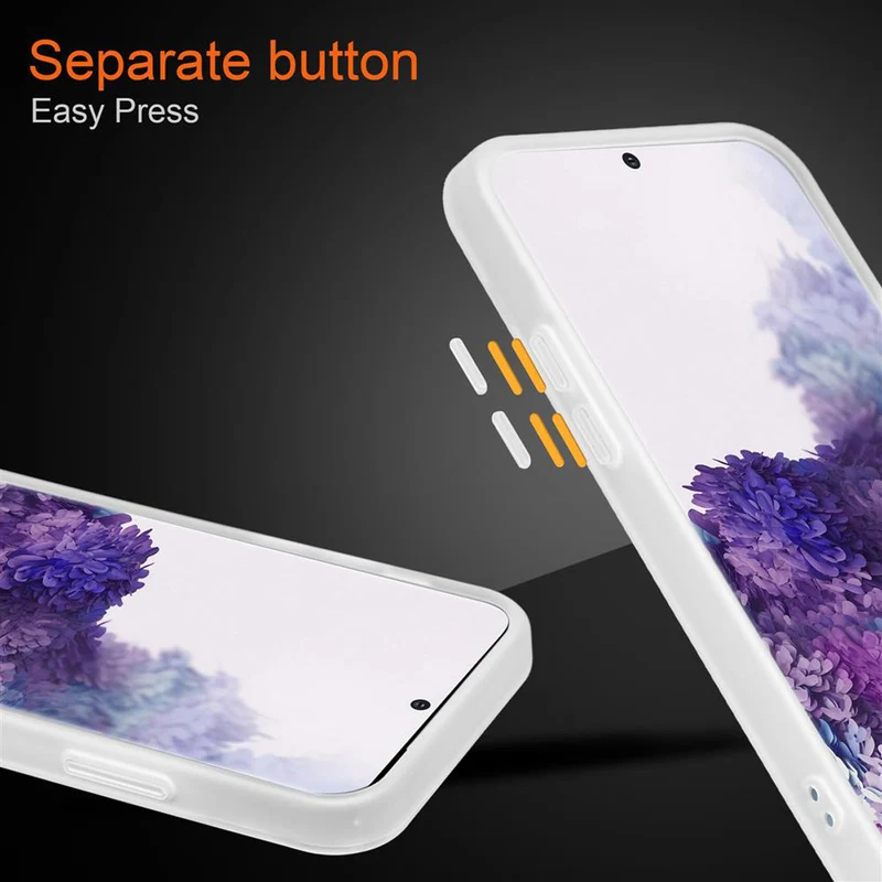 Cadorabo Hülle kompatibel mit Samsung Galaxy S20 PLUS Hybrid Schutzhülle mit TPU Silikon Innenseite und matter Kunststoff Rückseite