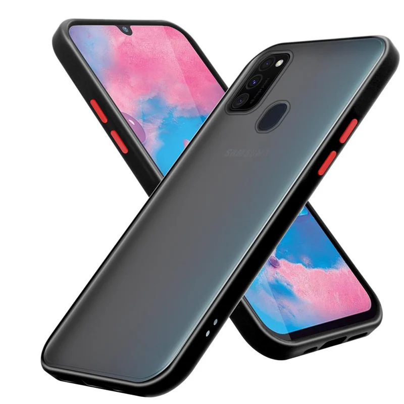 Cadorabo Hülle kompatibel mit Samsung Galaxy M21 / M30s Hybrid Schutzhülle mit TPU Silikon Innenseite und matter Kunststoff Rückseite