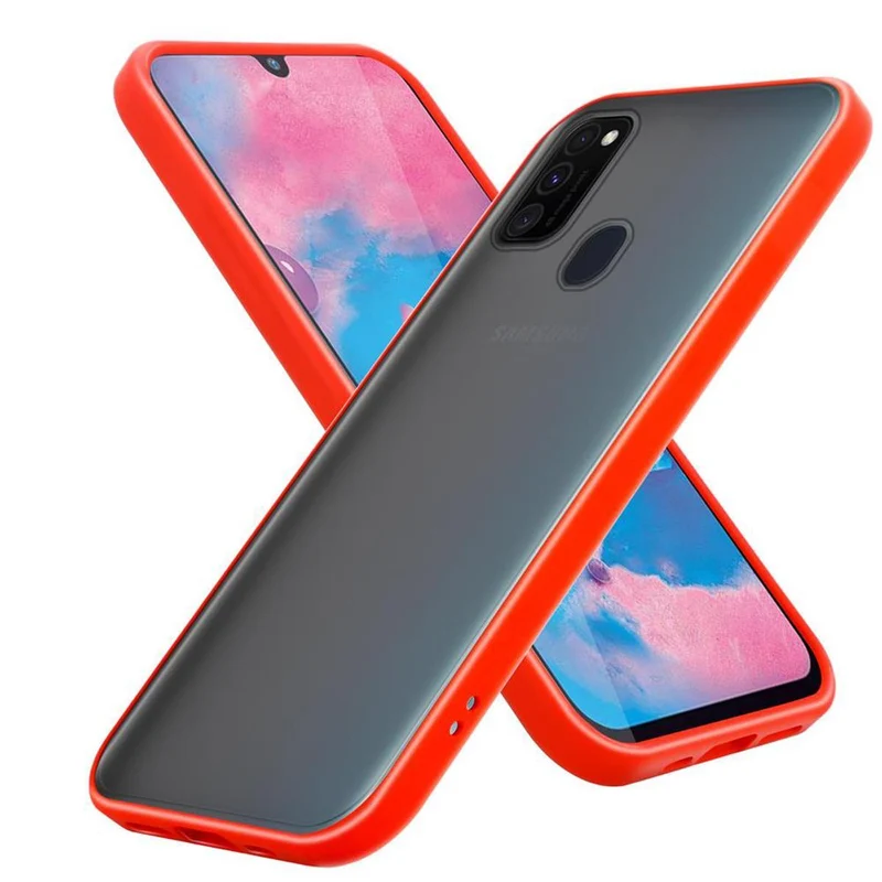 Cadorabo Hülle kompatibel mit Samsung Galaxy M21 / M30s Hybrid Schutzhülle mit TPU Silikon Innenseite und matter Kunststoff Rückseite