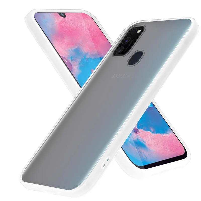 Cadorabo Hülle kompatibel mit Samsung Galaxy M21 / M30s Hybrid Schutzhülle mit TPU Silikon Innenseite und matter Kunststoff Rückseite