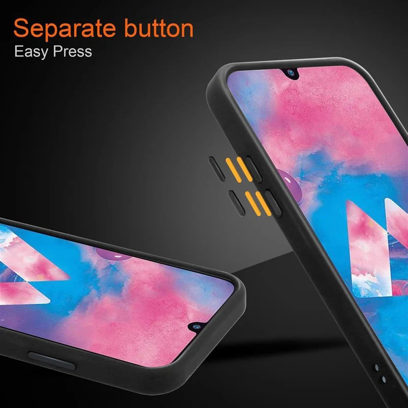 Cadorabo Hülle kompatibel mit Samsung Galaxy M21 / M30s Hybrid Schutzhülle mit TPU Silikon Innenseite und matter Kunststoff Rückseite
