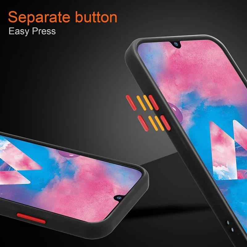 Cadorabo Hülle kompatibel mit Samsung Galaxy M21 / M30s Hybrid Schutzhülle mit TPU Silikon Innenseite und matter Kunststoff Rückseite