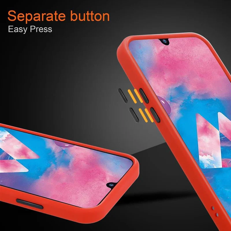 Cadorabo Hülle kompatibel mit Samsung Galaxy M21 / M30s Hybrid Schutzhülle mit TPU Silikon Innenseite und matter Kunststoff Rückseite
