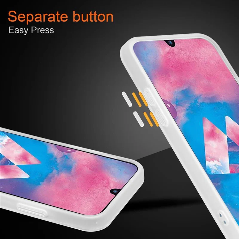 Cadorabo Hülle kompatibel mit Samsung Galaxy M21 / M30s Hybrid Schutzhülle mit TPU Silikon Innenseite und matter Kunststoff Rückseite