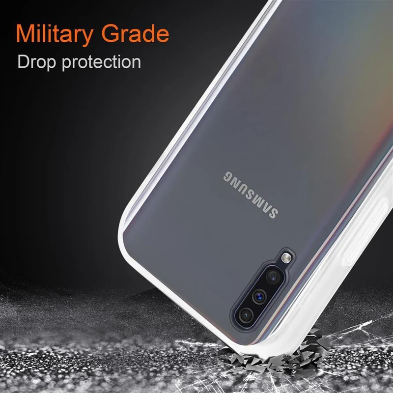 Cadorabo Hülle kompatibel mit Samsung Galaxy A50 4G / A50s / A30s Hybrid Schutzhülle mit TPU Silikon Innenseite und matter Kunststoff Rückseite
