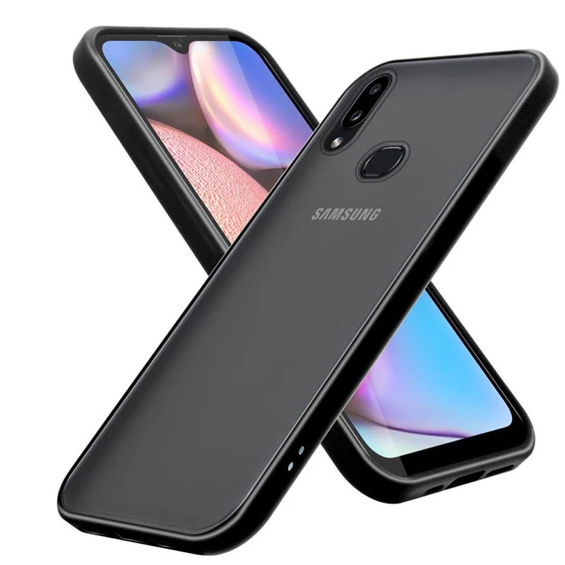 Cadorabo Hülle kompatibel mit Samsung Galaxy A10s / M01s Hybrid Schutzhülle mit TPU Silikon Innenseite und matter Kunststoff Rückseite