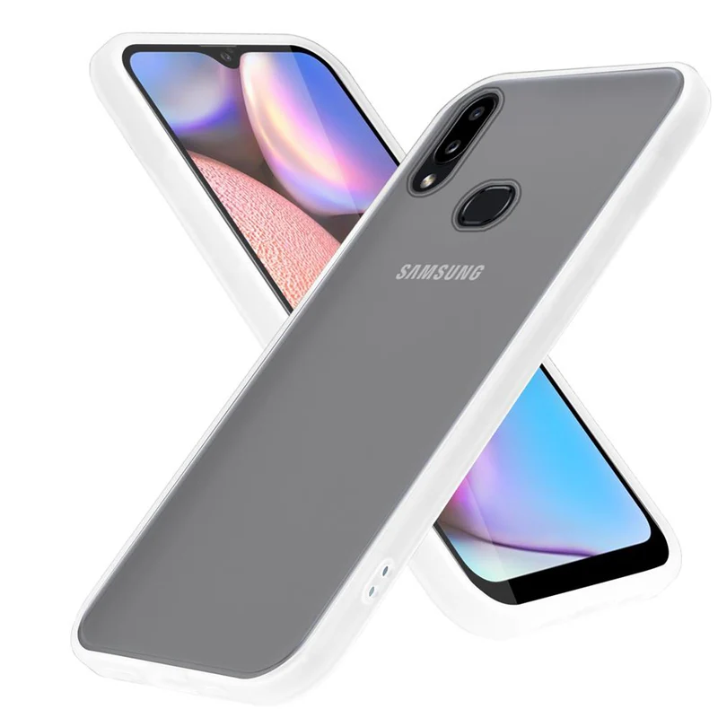 Cadorabo Hülle kompatibel mit Samsung Galaxy A10s / M01s Hybrid Schutzhülle mit TPU Silikon Innenseite und matter Kunststoff Rückseite