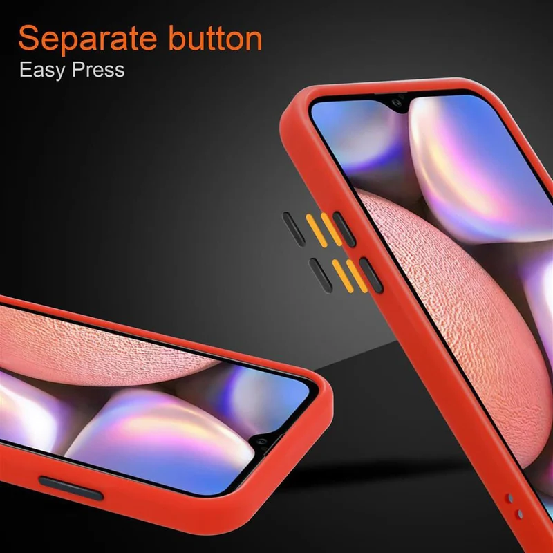 Cadorabo Hülle kompatibel mit Samsung Galaxy A10s / M01s Hybrid Schutzhülle mit TPU Silikon Innenseite und matter Kunststoff Rückseite