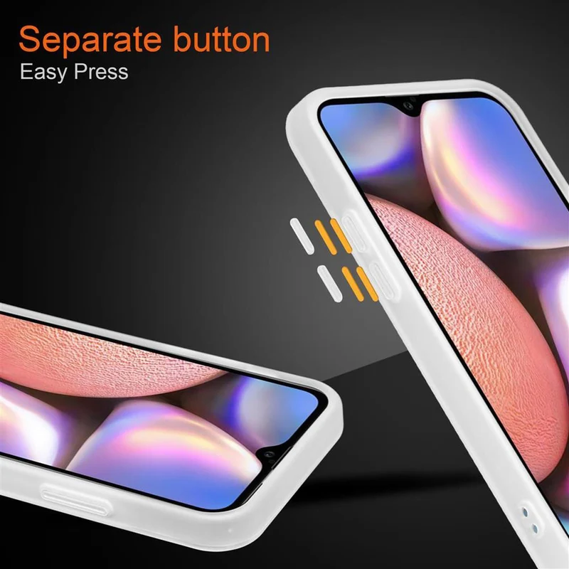 Cadorabo Hülle kompatibel mit Samsung Galaxy A10s / M01s Hybrid Schutzhülle mit TPU Silikon Innenseite und matter Kunststoff Rückseite