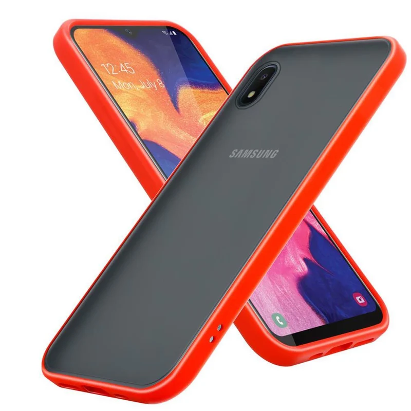 Cadorabo Hülle kompatibel mit Samsung Galaxy A10e / A20e Hybrid Schutzhülle mit TPU Silikon Innenseite und matter Kunststoff Rückseite