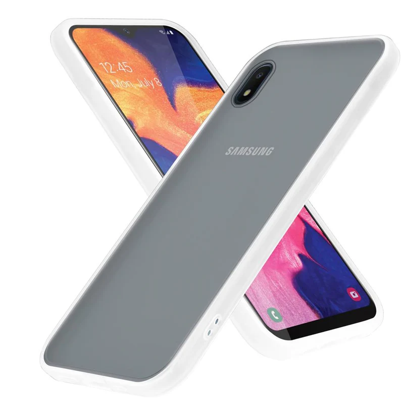 Cadorabo Hülle kompatibel mit Samsung Galaxy A10e / A20e Hybrid Schutzhülle mit TPU Silikon Innenseite und matter Kunststoff Rückseite