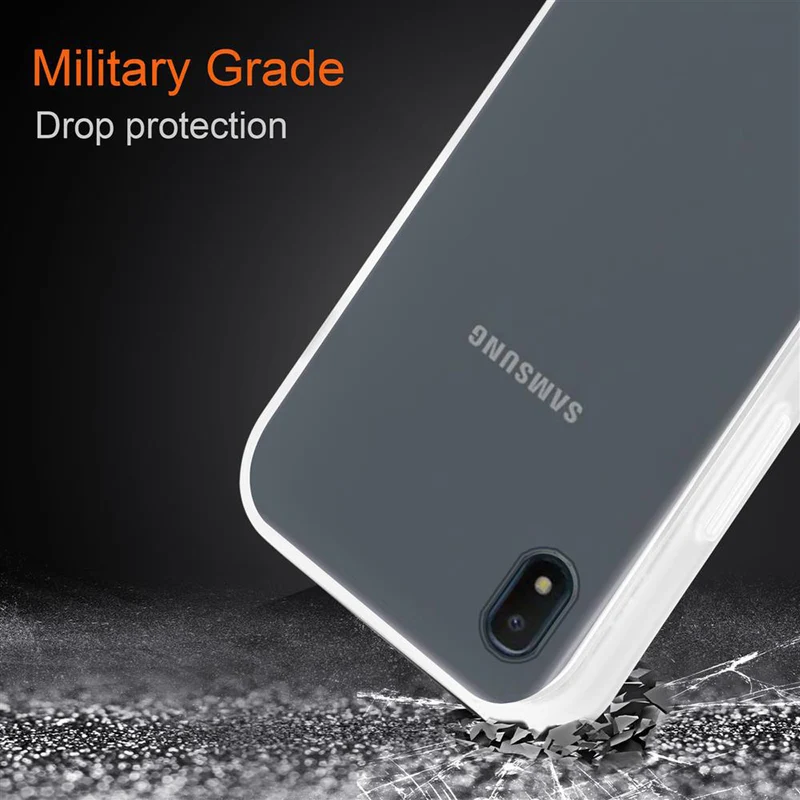 Cadorabo Hülle kompatibel mit Samsung Galaxy A10e / A20e Hybrid Schutzhülle mit TPU Silikon Innenseite und matter Kunststoff Rückseite
