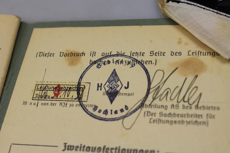 "Für Leistungen im Deutschen Jungvolk" Be-Vo